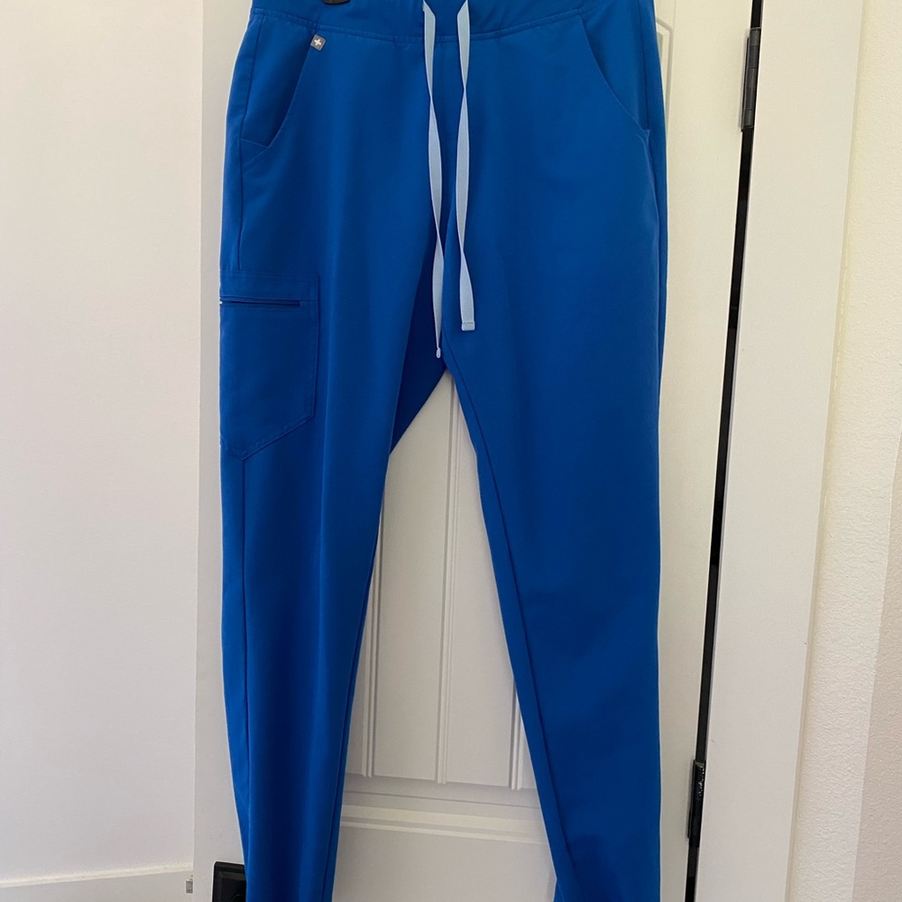 Royal blue figs scrub jogger pants Zamora style medium tall